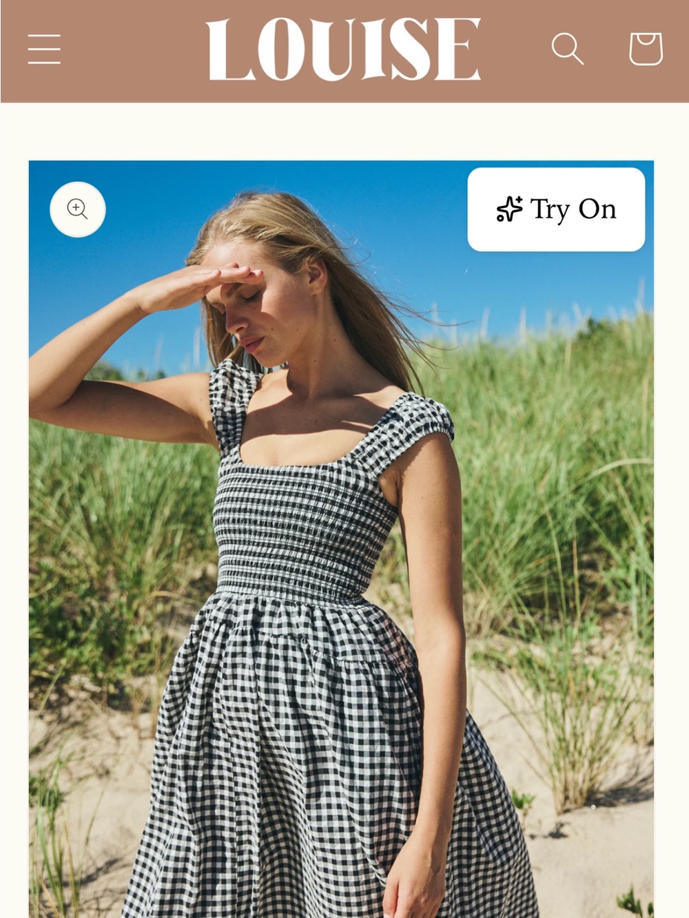 LOUISE NEW YORK
Poppy Dress in Black Gingham